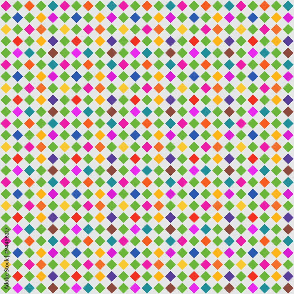 Seamless geometric pattern of colored diamonds. Seamless geometric pattern of colored diamonds.