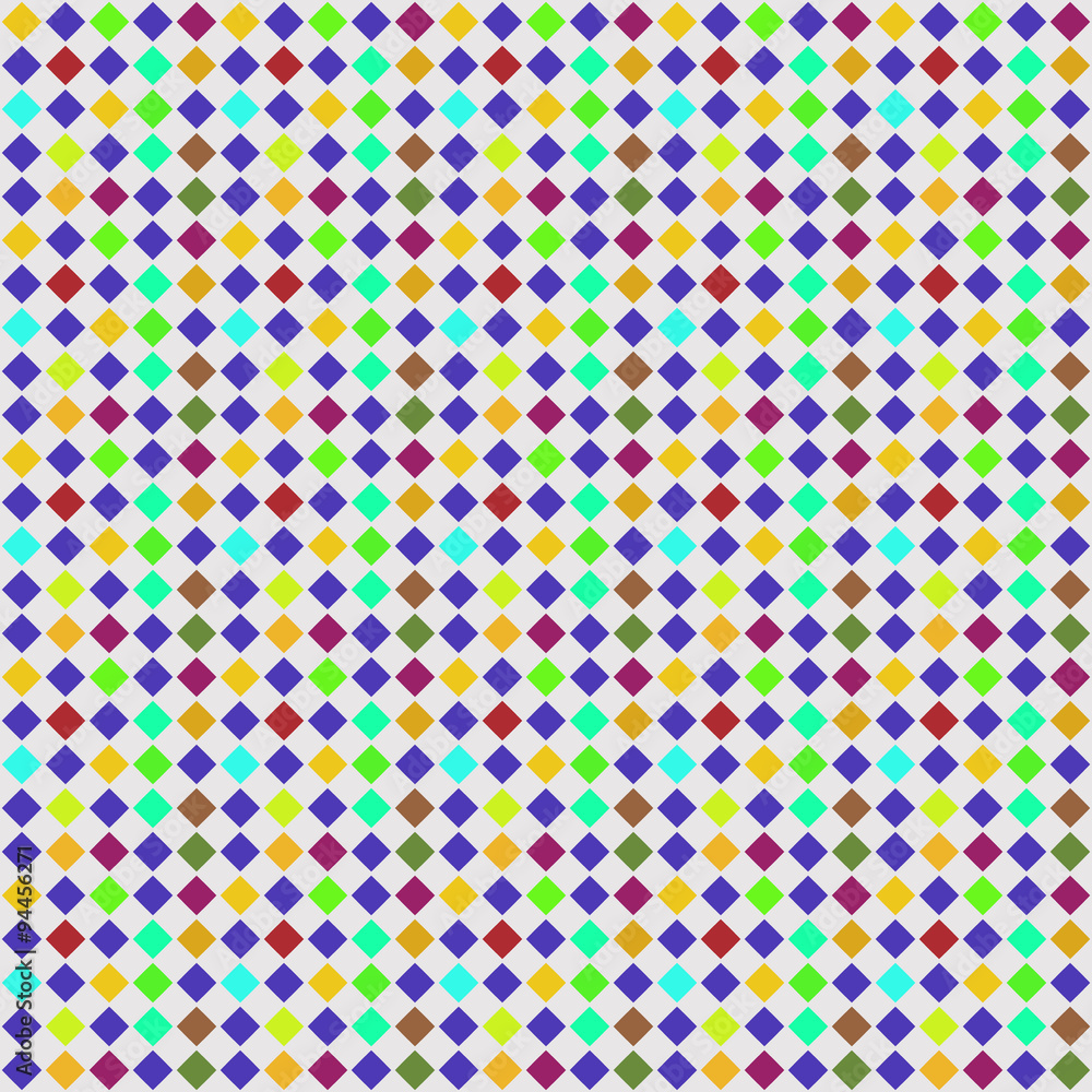 Seamless geometric pattern of colored diamonds. Seamless geometric pattern of colored diamonds.