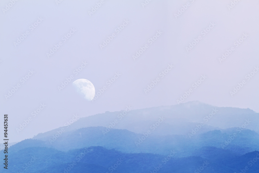 Fototapeta premium moon and clouds
