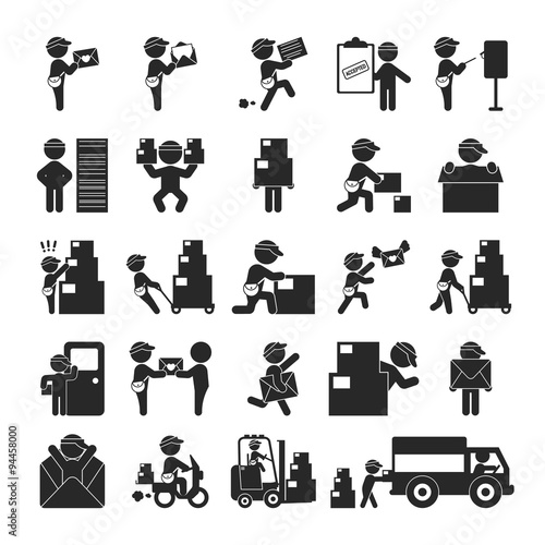 Set of postman