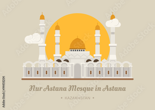 Nur-Astana Mosque in Astana , Kazakhstan photo