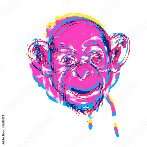 Monkey illustration vector