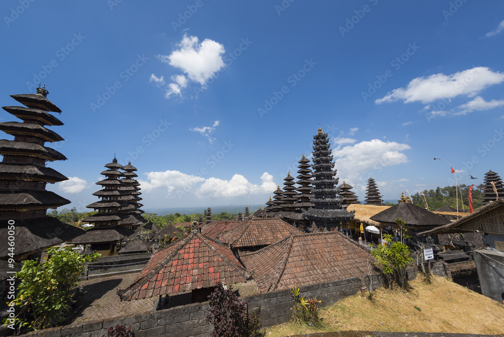 Besakih complex Pura Penataran Agung ,Hindu temple of Bali, Indonesia.
