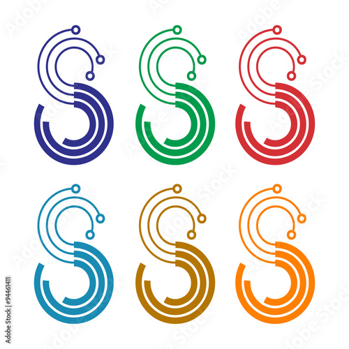 S Connection Tech Symbol Color Variation