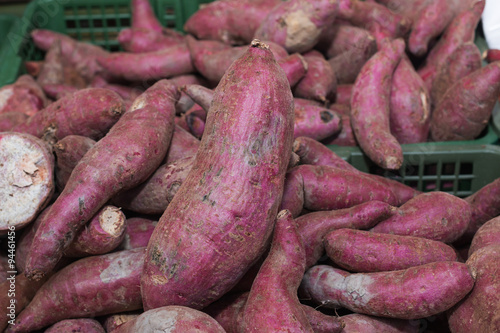 red Yam on a market 