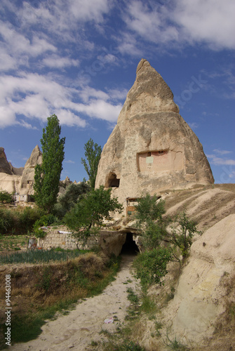Cappadocia in Central Anatolia in Turkey in summer day