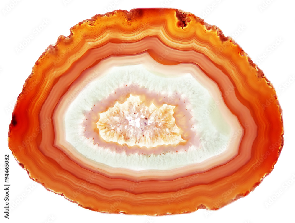 agate with chalcedony geological crystal