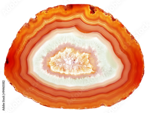 agate with chalcedony geological crystal