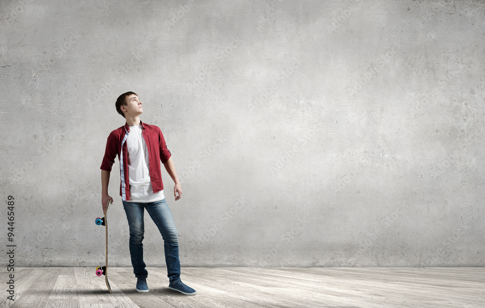 Skateboarder guy. Concept image Skateboarder guy. Concept image