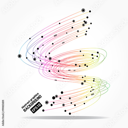 Vector Tornado, Abstract graphics background