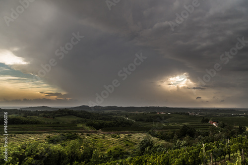 storm over the fields