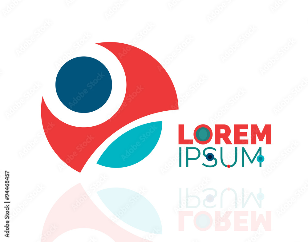 Logo, abstract geometric business icon Logo, abstract geometric business icon