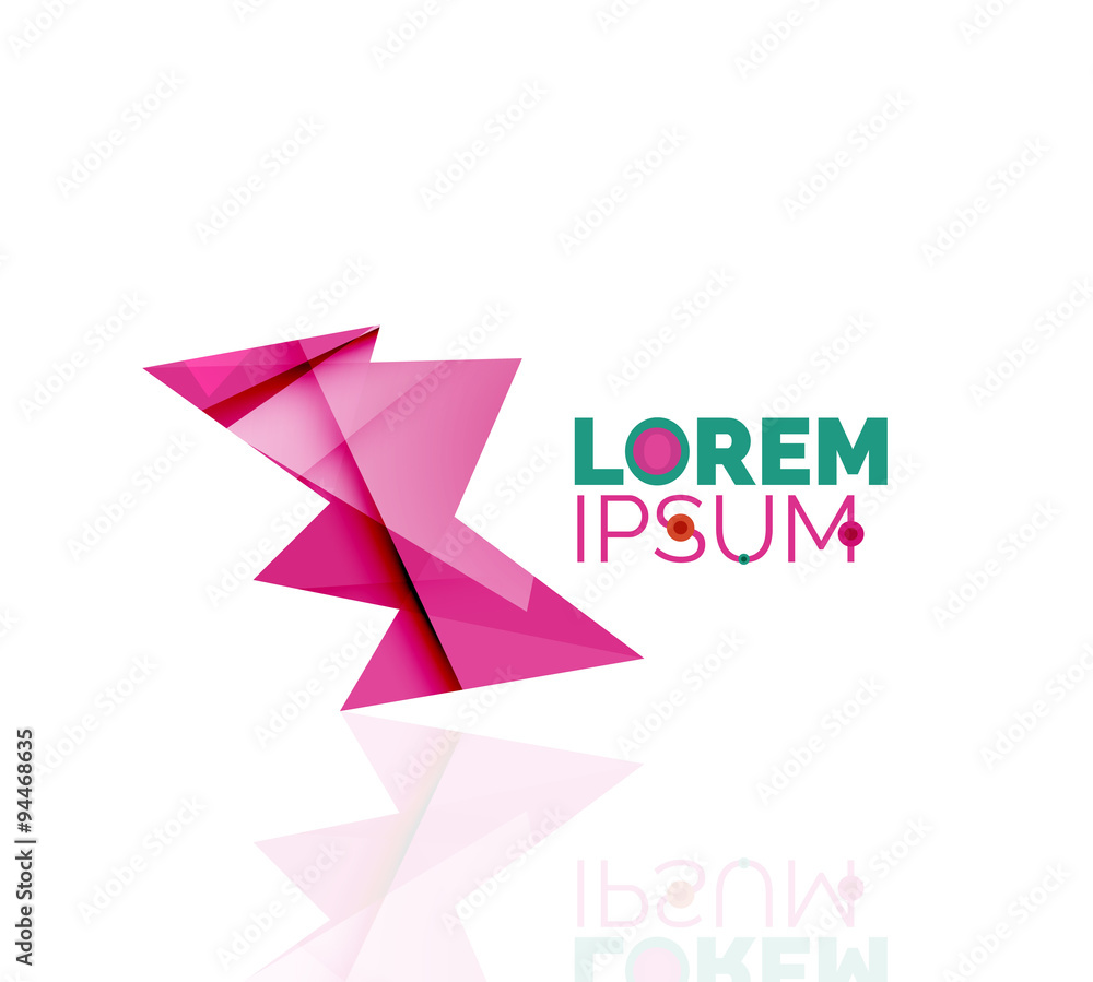 Logo, abstract geometric business icon Logo, abstract geometric business icon