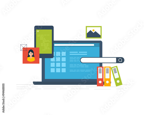 Concepts for business analysis, financial statement, consulting, teamwork, project management