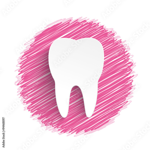 Tooth Pink Scribble