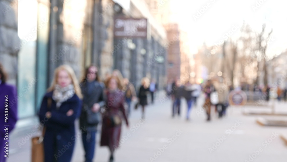 people on street . 4K (3840x2160) Blurred scene people on street . 4K (3840x2160) Blurred scene