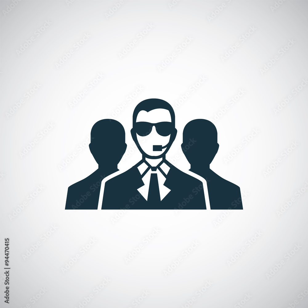 security guard icon Stock Vector | Adobe Stock