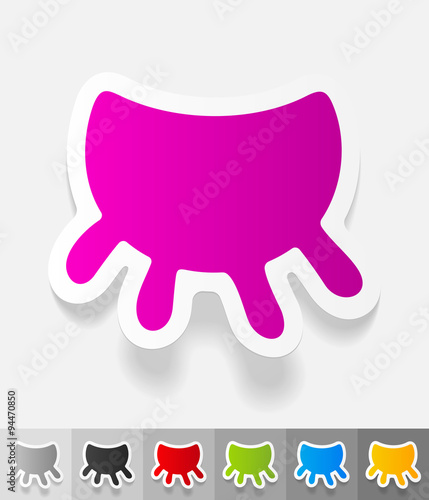 realistic design element. udder