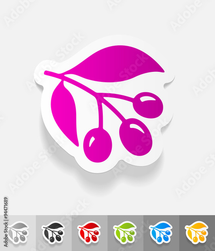 realistic design element. three coffee beans