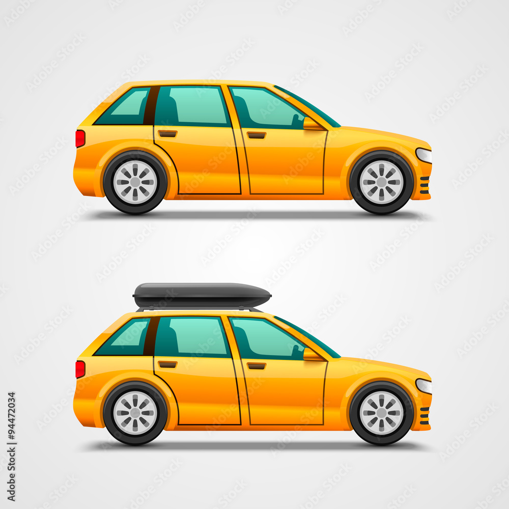 Obraz premium Car with the luggage