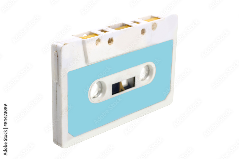 Obraz premium old audio cassette tape isolated on white background