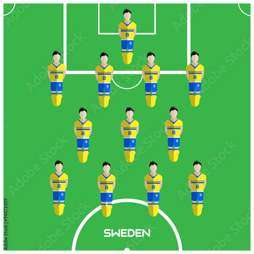 Computer game Sweden Football club player