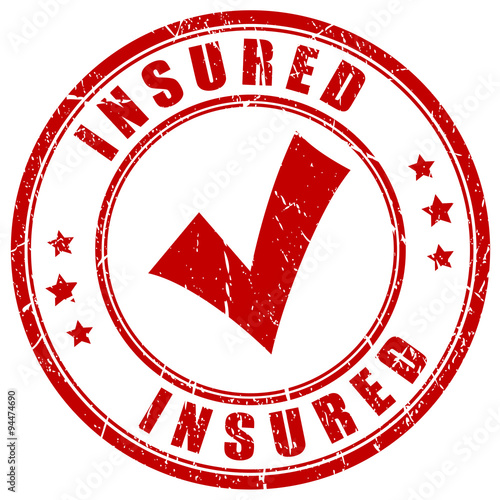 Insured rubber stamp