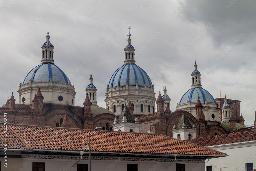 Towers of New Cathedral (Catedral de la Inmaculada Concepcion), Cuenca, Ecuador