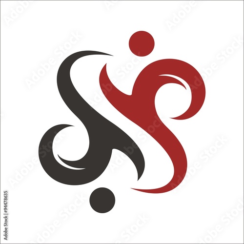 Wallpaper Mural teamwork people abstract Torontodigital.ca