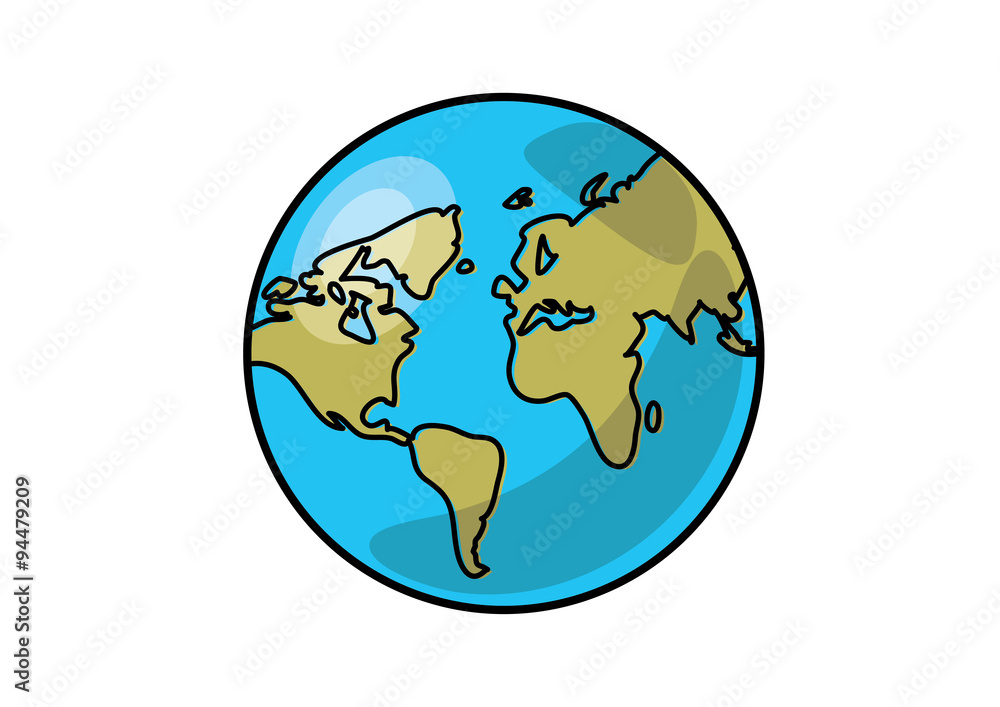 flat world globe illustration vector flat world globe illustration vector