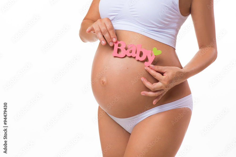 Girl pregnant hot sale belly