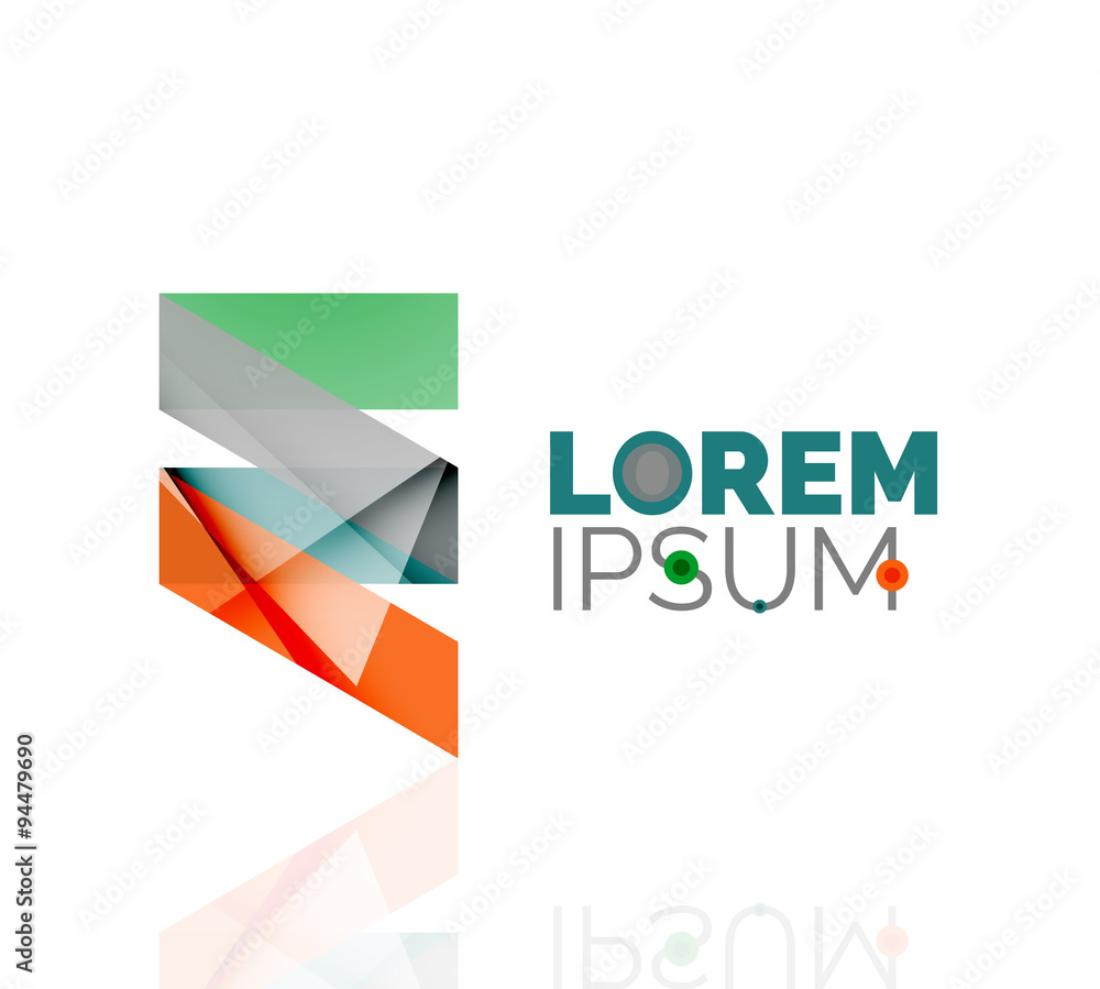 Logo, abstract geometric business icon Logo, abstract geometric business icon
