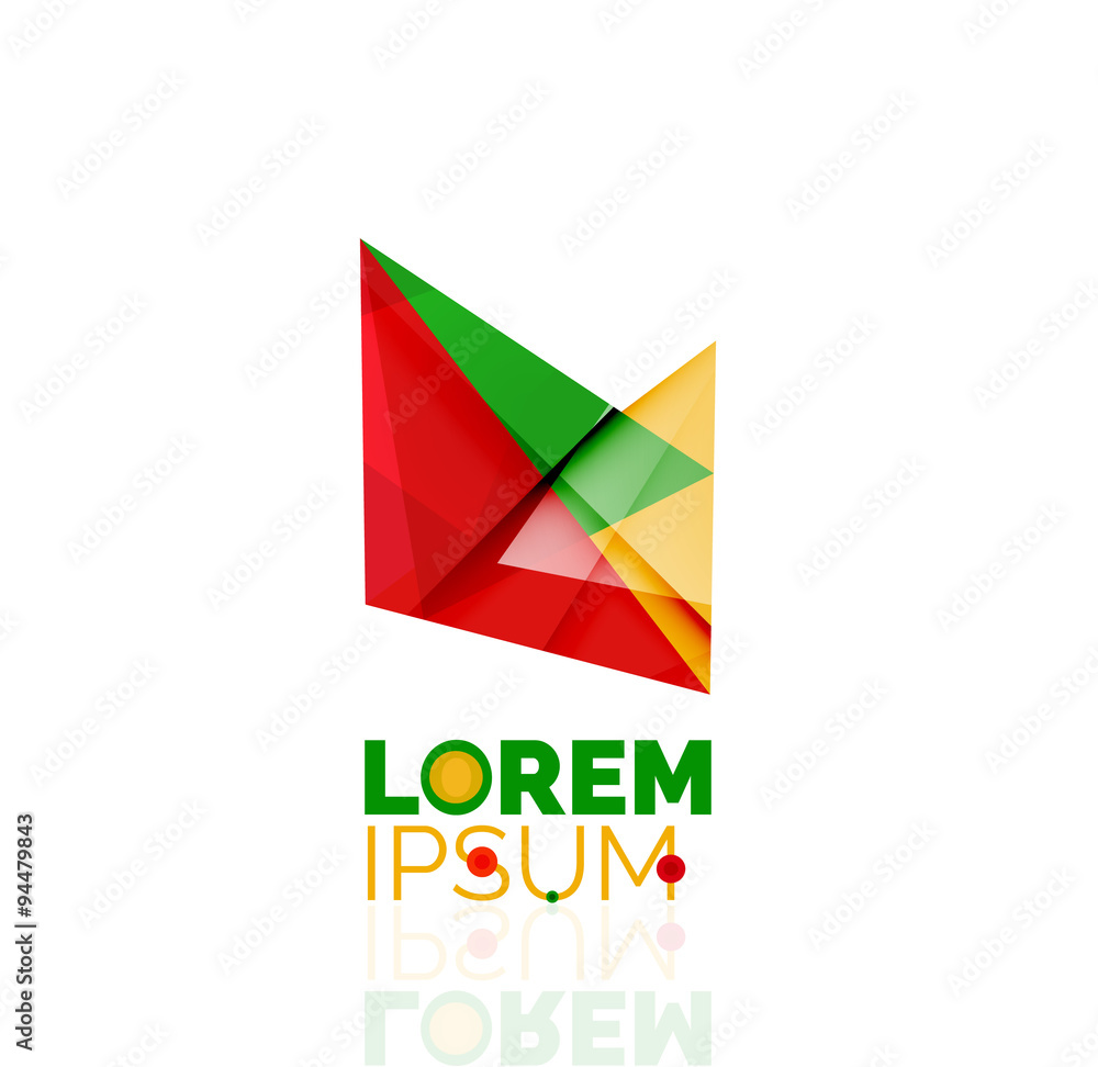 Logo, abstract geometric business icon Logo, abstract geometric business icon