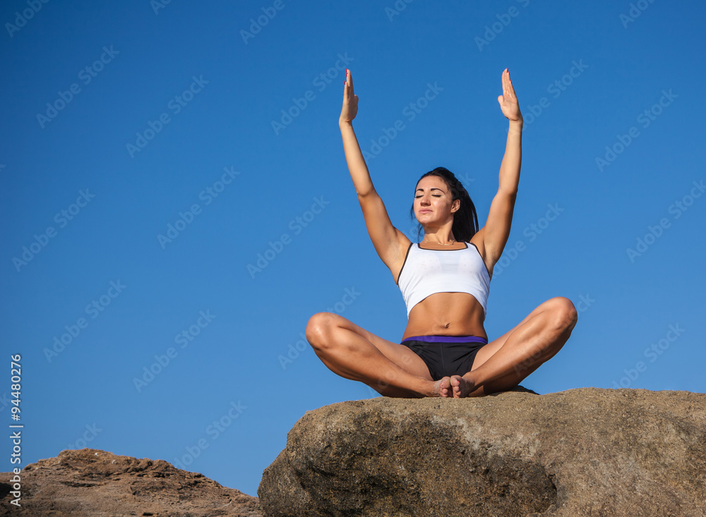 woman doing sports outdoors