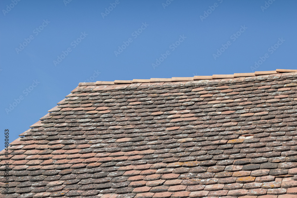 Tile roof from Viscri, Transylvania Tile roof from Viscri, Transylvania