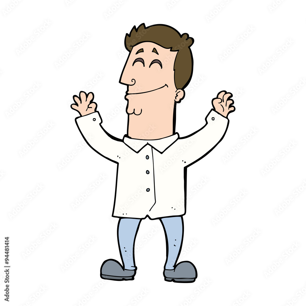 cartoon happy man cartoon happy man