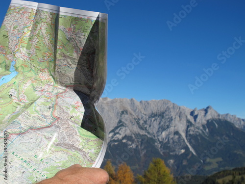 wanderkarte zur orientierung