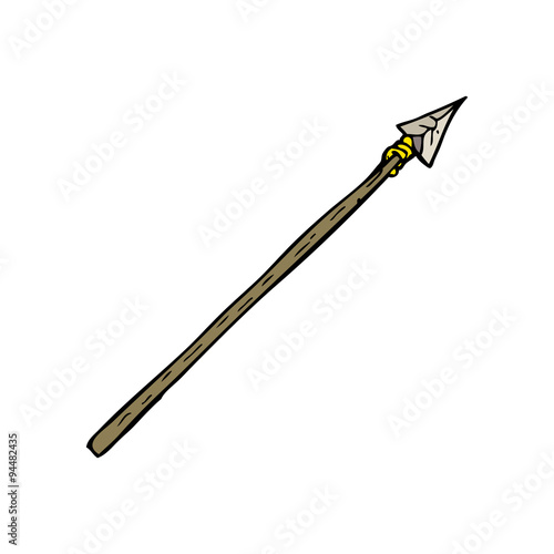 cartoon primitive spear