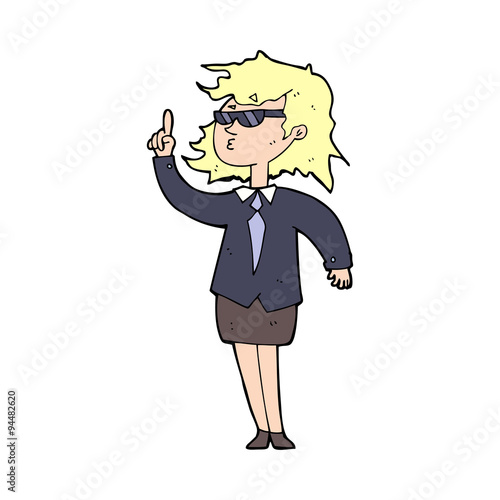 cartoon agent woman