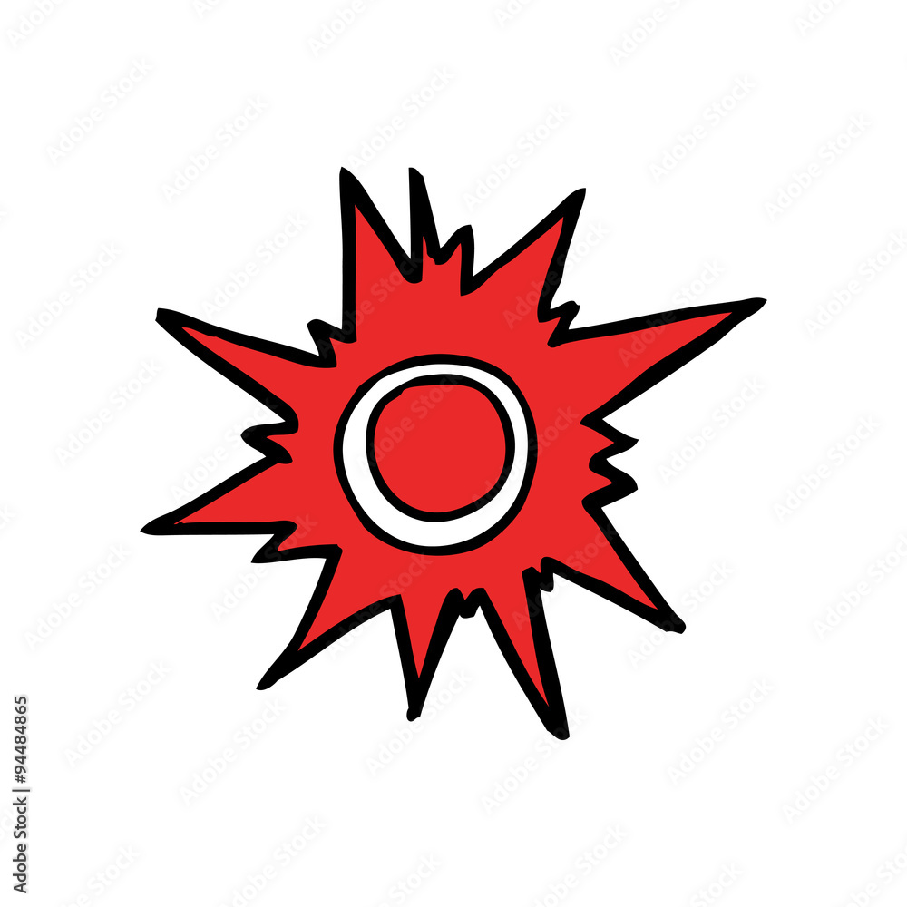 cartoon push button cartoon push button