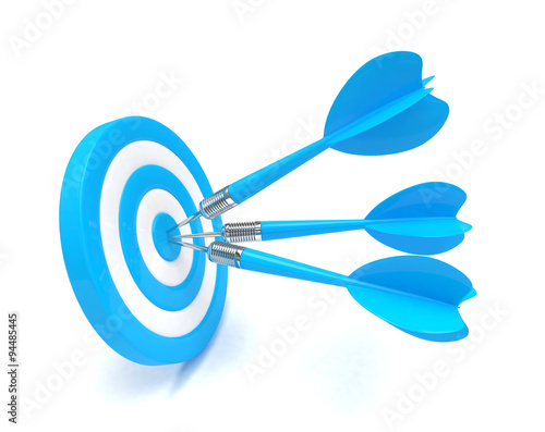 Three arrows darts in center.