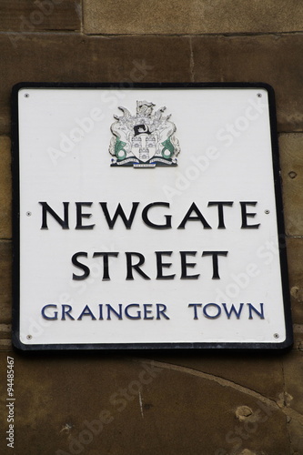 Newgate Street sign in grainger town photo