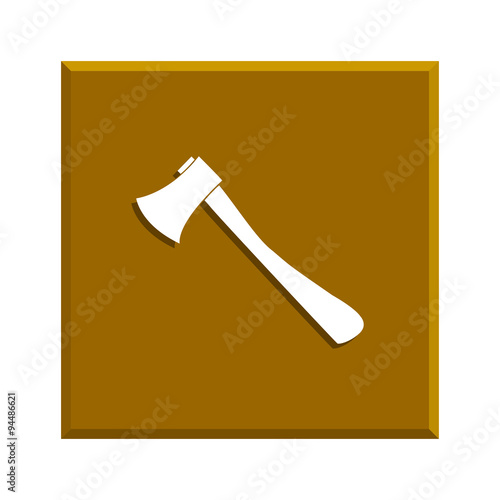 The ax icon. Axe symbol.
