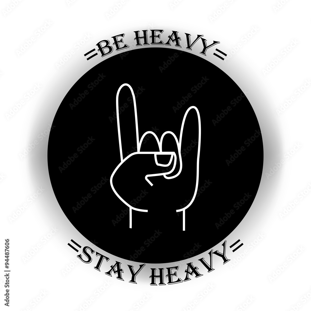 Obraz premium Heavy metal symbol