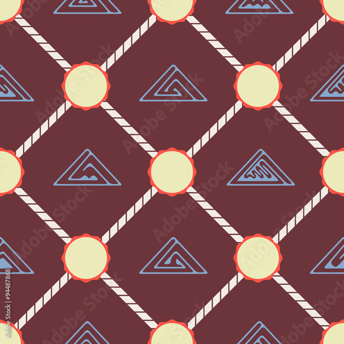 Seamless background with celtic geometric ornament for your design
