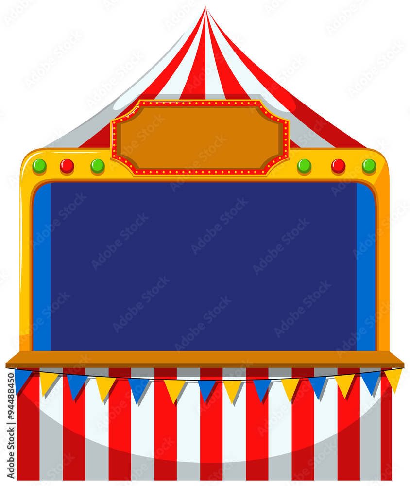 Fototapeta premium Game border at the tent
