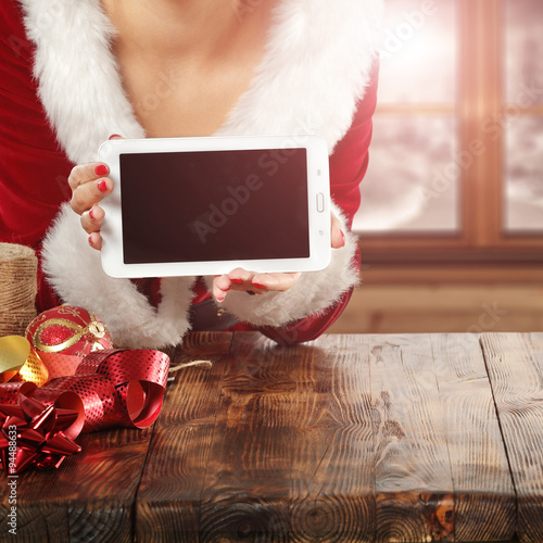 woman hands and tablet 