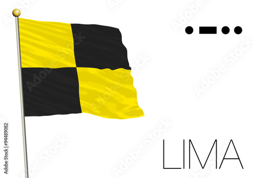 lima flag, International maritime signal
