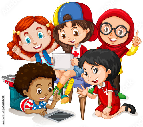 Children working in group