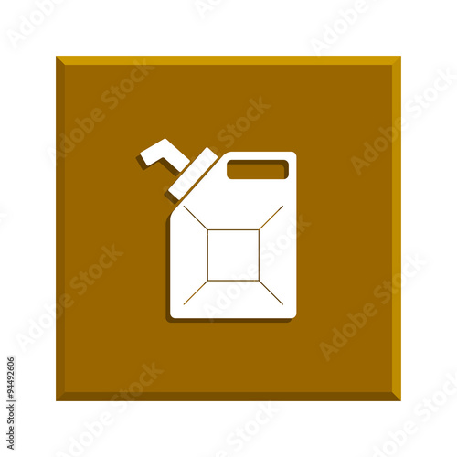 Jerrycan oil vector icon